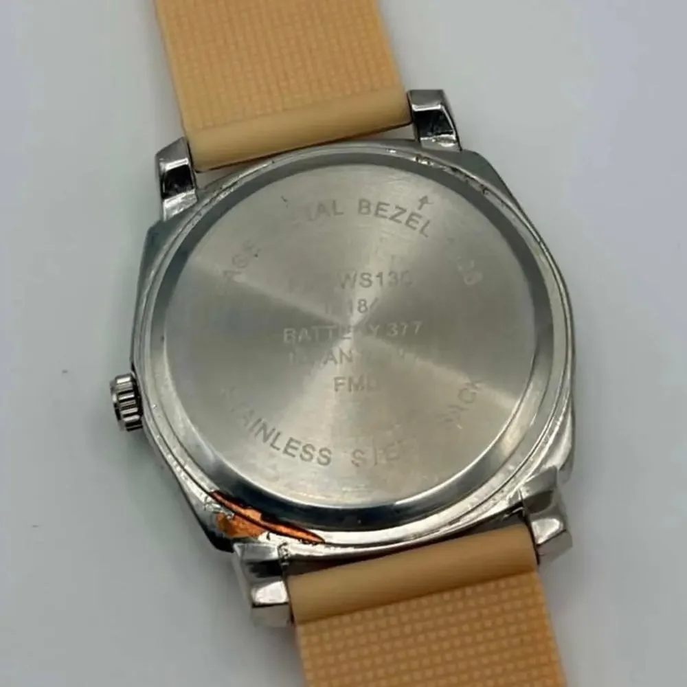 Silver & Beige Cat Men’s Watch